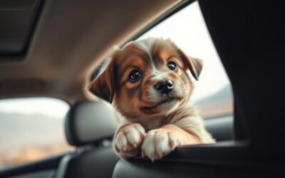 Jak přivyknout štěně na jízdu autem?