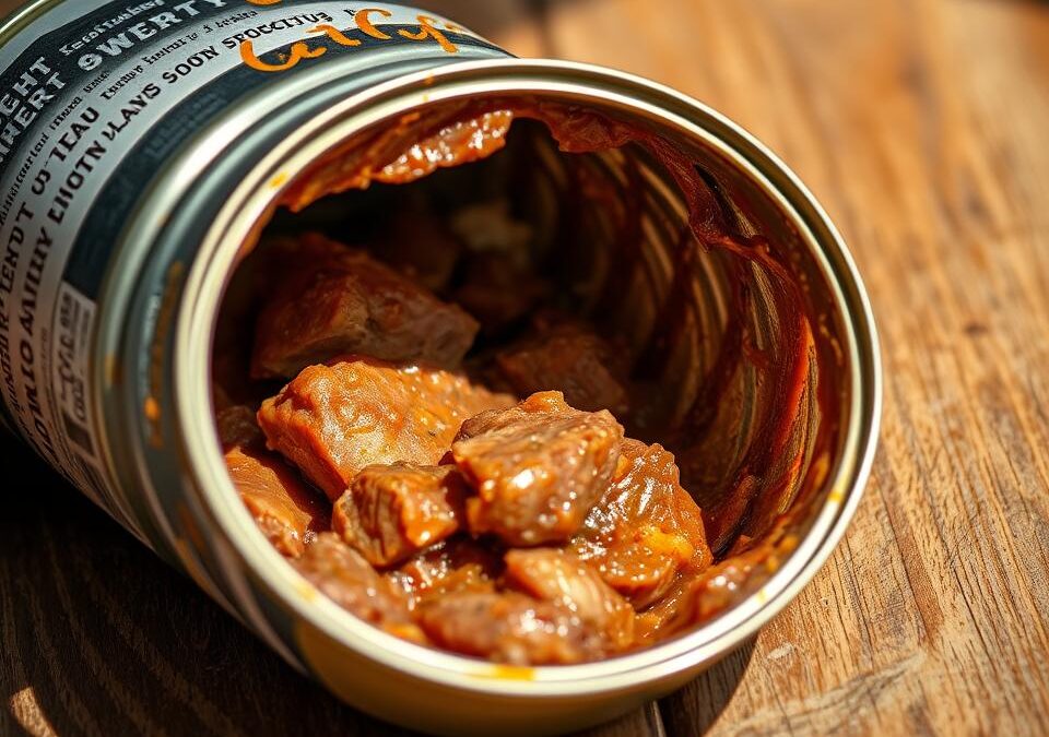 Miluje jehněčí konzervu – nic nezbude