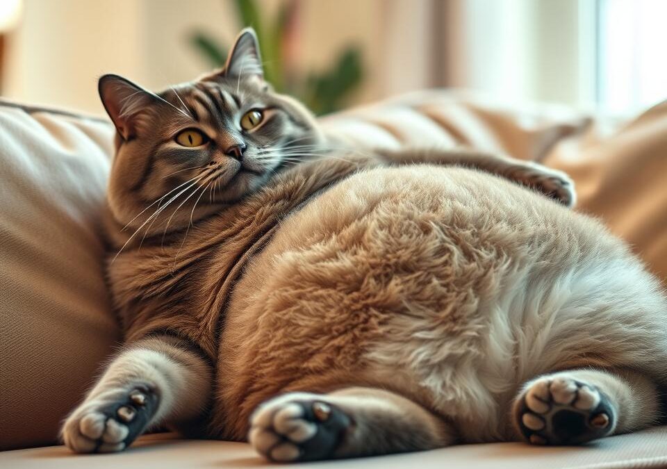 Nadměrné přibírání na váze u kočky – Všechno, co o tom potřebuješ vědět!