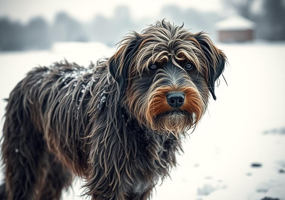 Psí srst a rozpuštěný sníh – jak ji vyčistit po procházce?