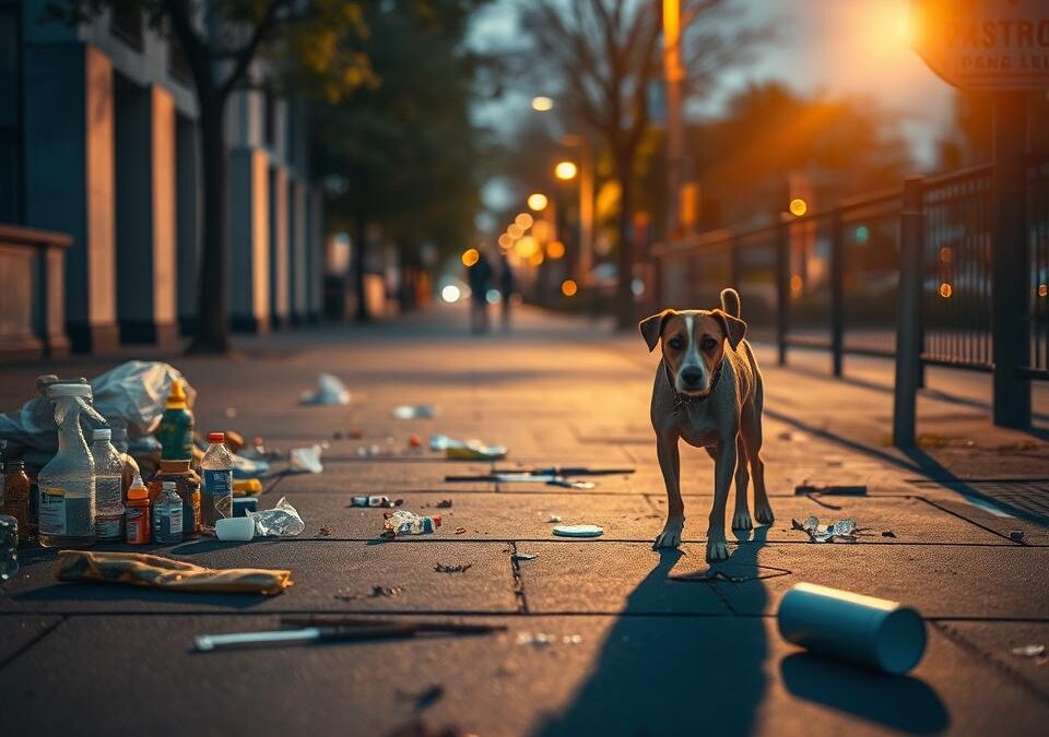 Nebezpečné látky na chodnících – jak ochránit psa?