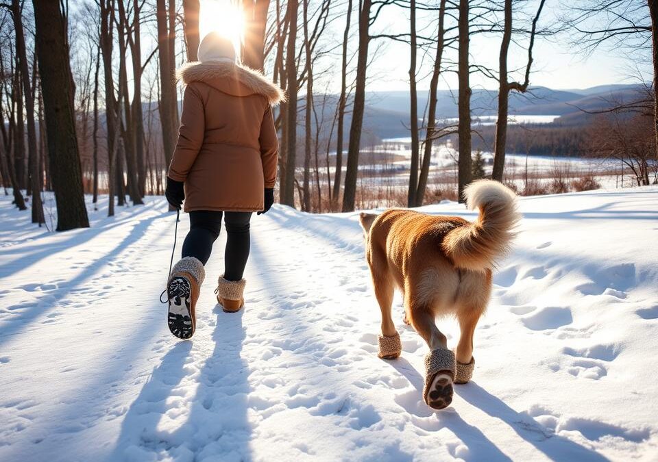 Zimní procházky se psem – jak ochránit jeho tlapky