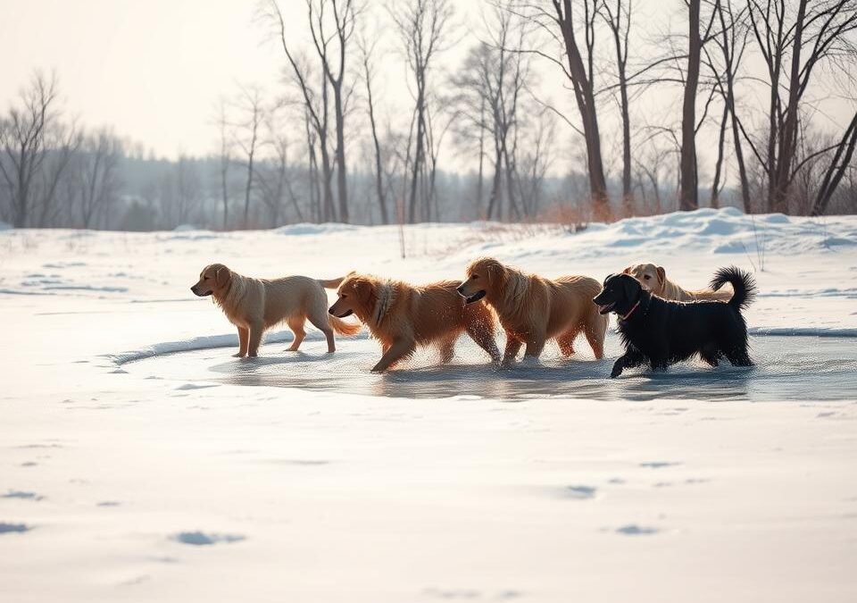 Koupání psů v zimě – kdy je vhodné a kdy zakázané?