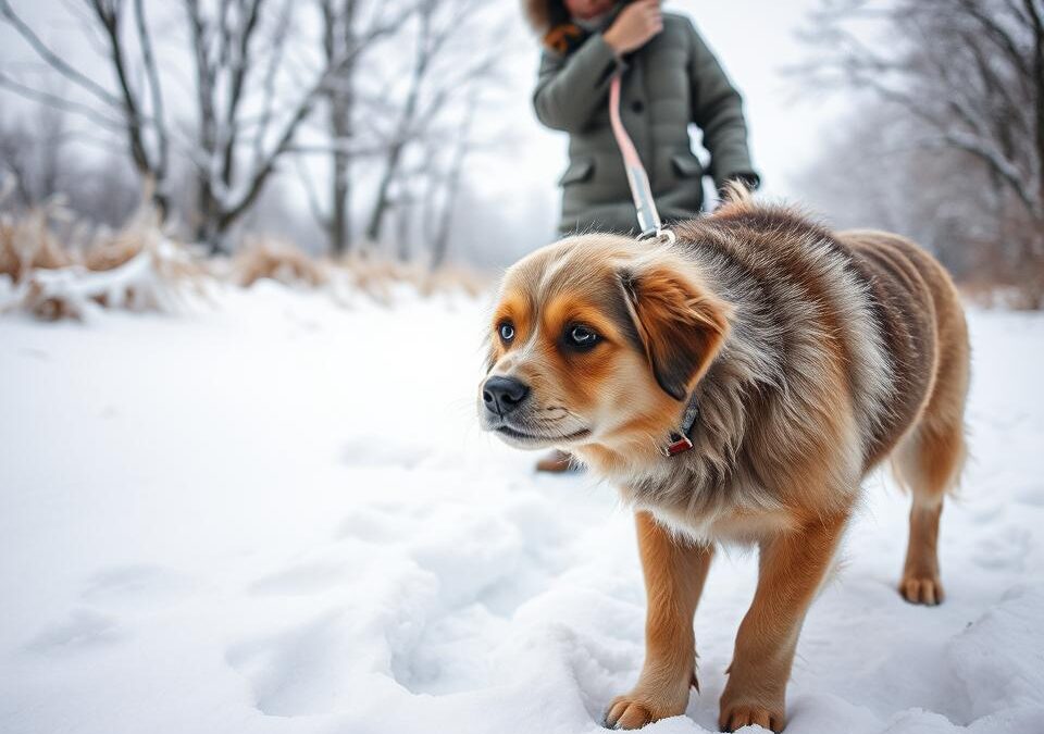 Co dělat, když tvůj pes nechce jít ven do zimy?