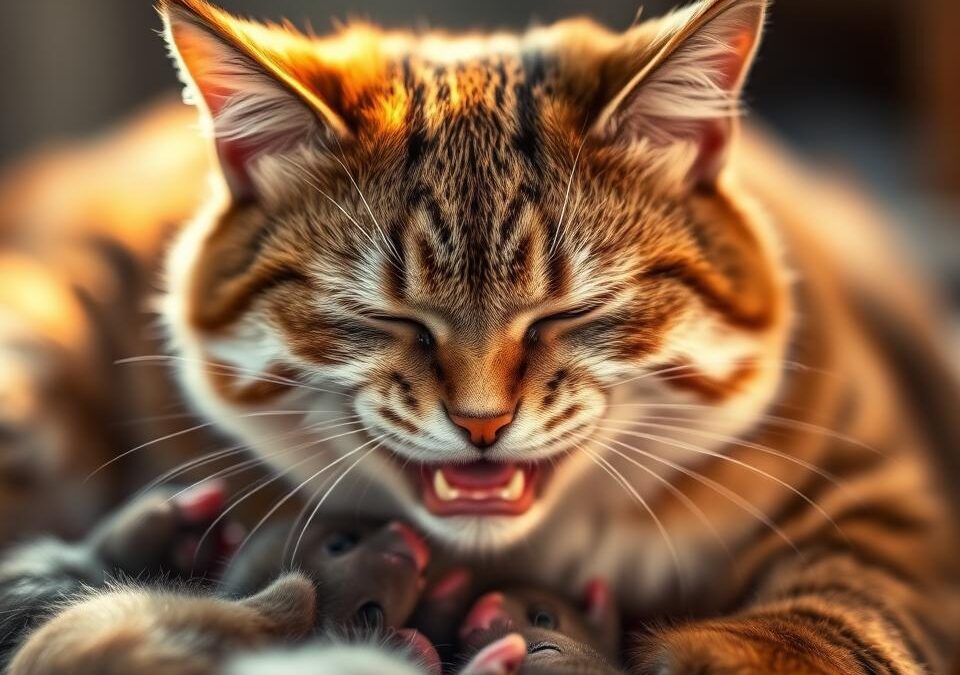 Porodní obtíže u kočky – Všechno, co o tom potřebuješ vědět!