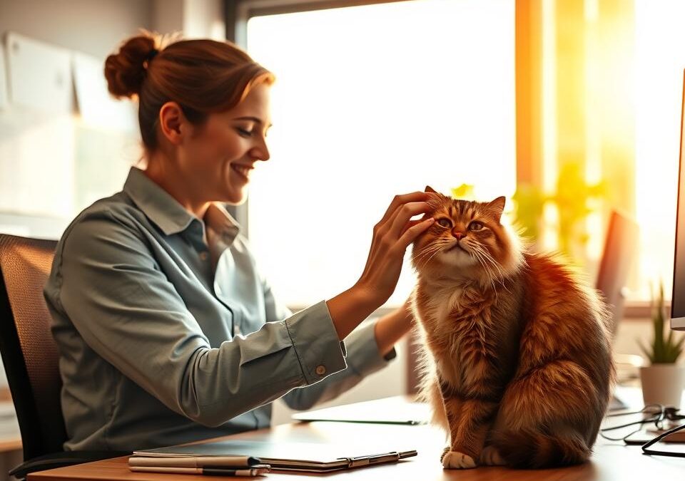 Snižování stresu v práci s kočkou – Všechno, co o tom musíš vědět!