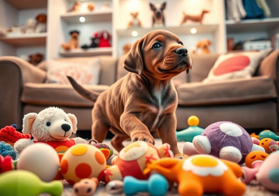 Štěně a hračky – jak vybírat podle věku?
