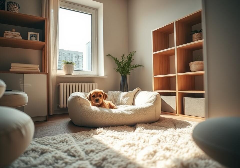 Které místo v bytě je nejlepší pro pelíšek štěněte?