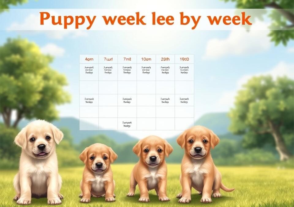 Vývoj štěněte – co sledovat každý týden?