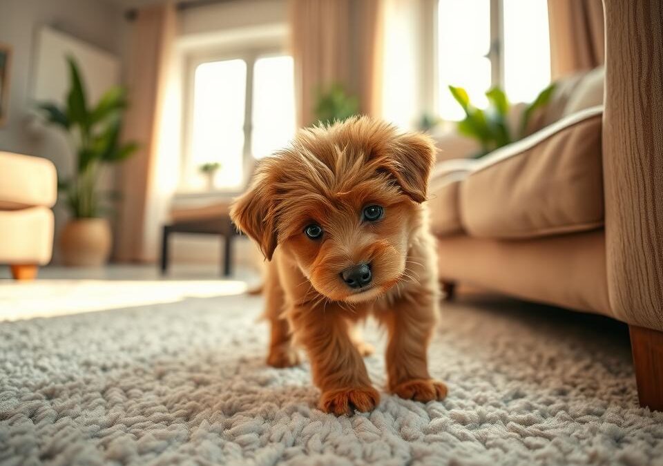 Chování štěněte v novém prostředí