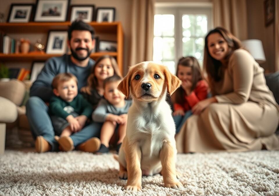 Jak zavést štěně do rodinného života?