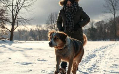 Venčení psa v mínusových teplotách – kolik je dost?