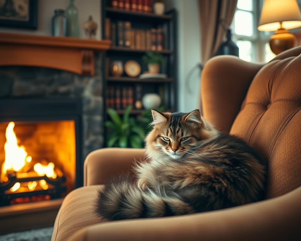 Bezpecnost-kocky-u-krbu-v-zime Bezpečnost kočky u krbu v zimě
