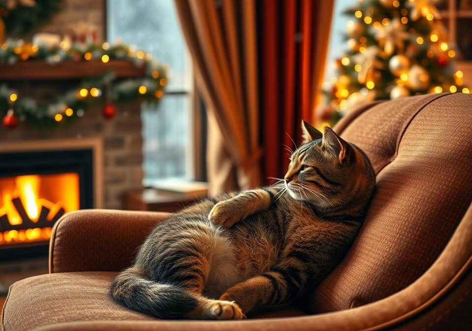 Chování koček během svátečního období