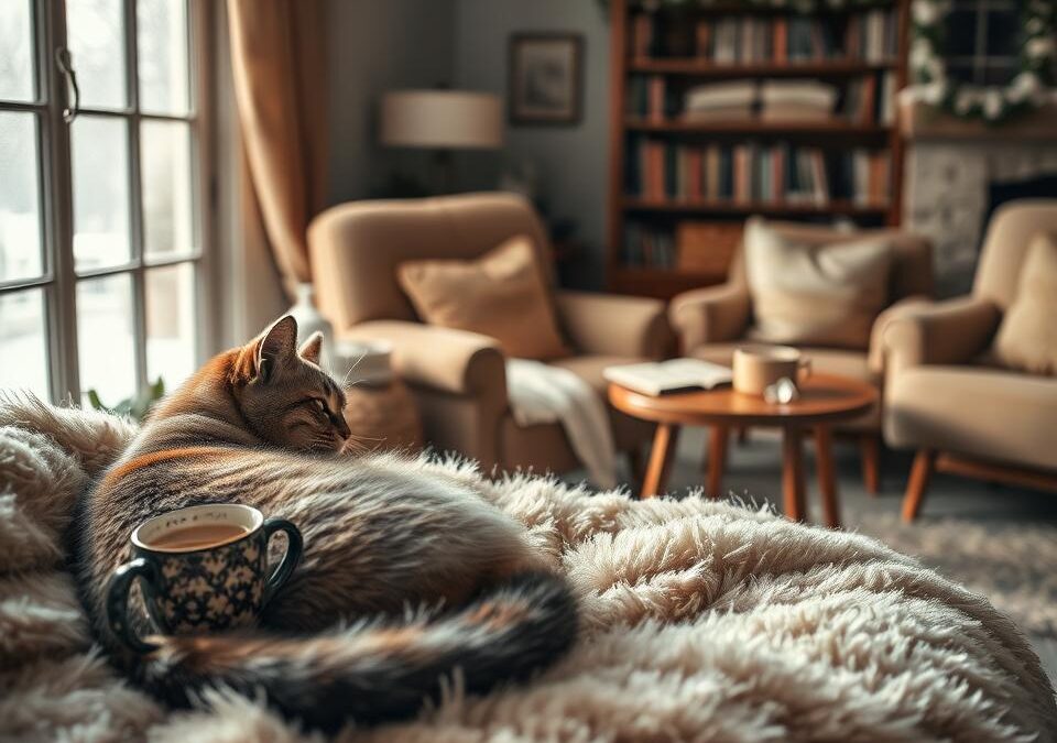 Zimní rutina kočky – každodenní činnosti v chladných měsících