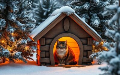 Jaký je vhodný domek pro kočku na zimu?