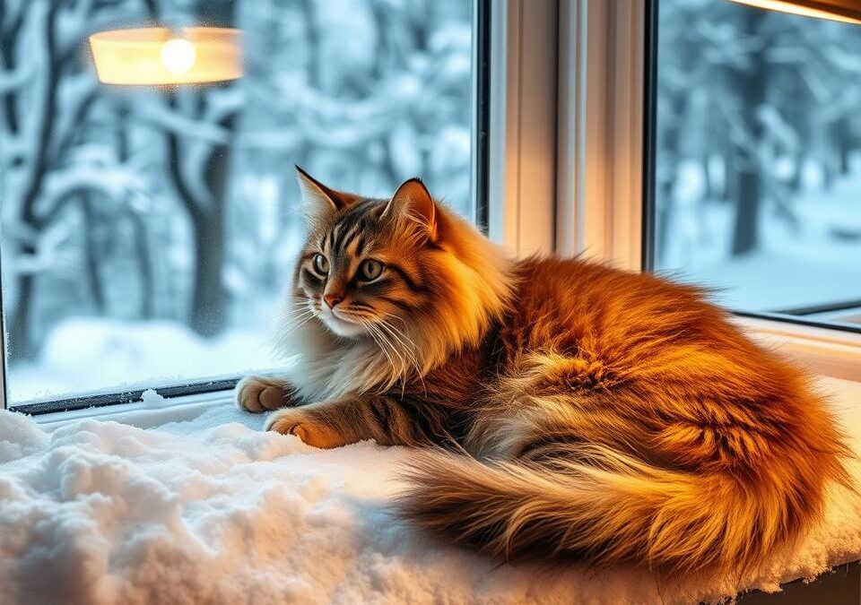 Energetické potřeby kočky v zimě