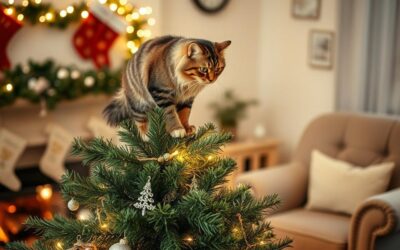 Kočičí blog 21 Kočka a vánoční stromek – bezpečnostní tipy
