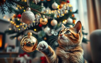 Kočičí blog 23 Zimní nebezpečí ve vánočních dekoracích pro kočky