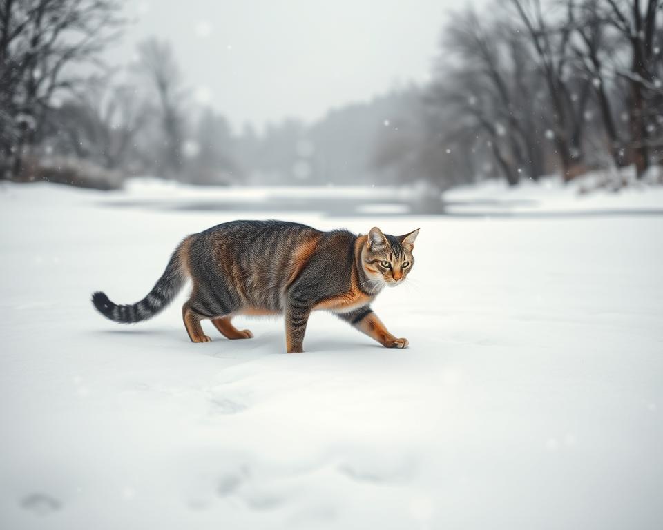 Kocka-a-snih-–-zimni-zazitek Kočka a sníh – zimní zážitek