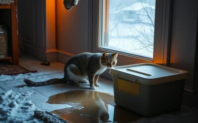 Kočka močí mimo záchod v zimě – možné důvody