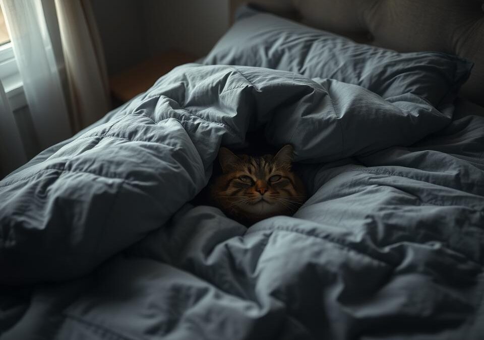Proč se tvoje kočka schovává pod dekou?