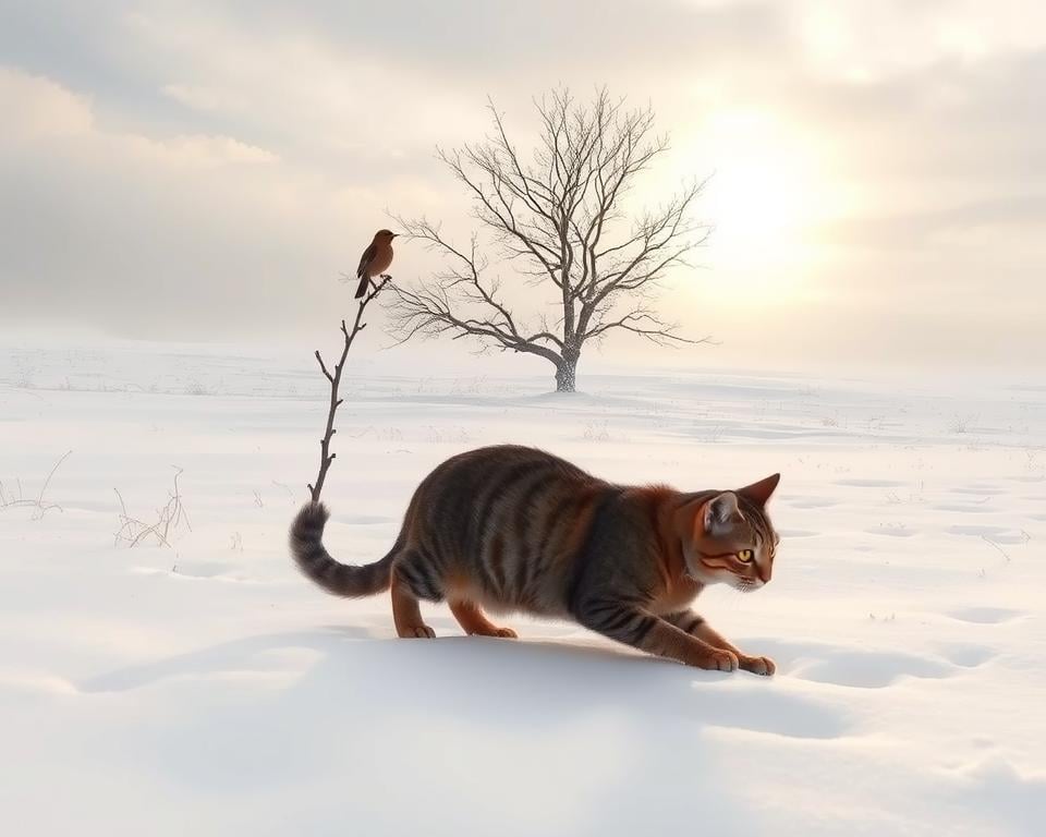 Proč kočka více loví v zimě?