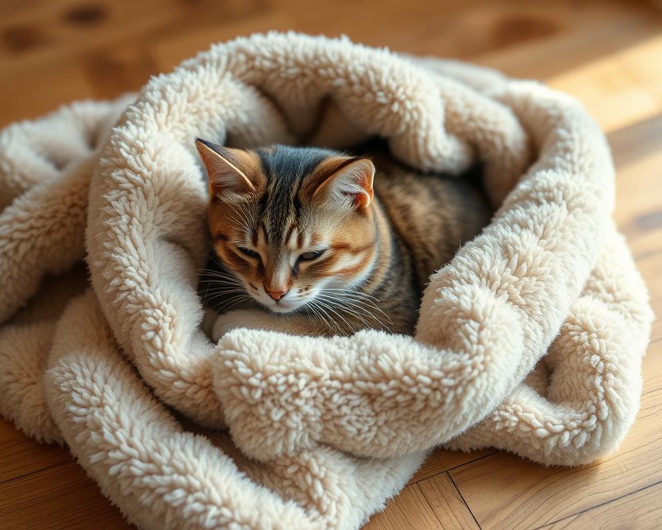 Material-deky-pro-kocku-v-zime Materiál deky pro kočku v zimě