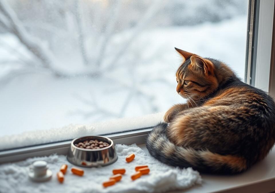 Příznaky nedostatku vitamínů u koček v zimě