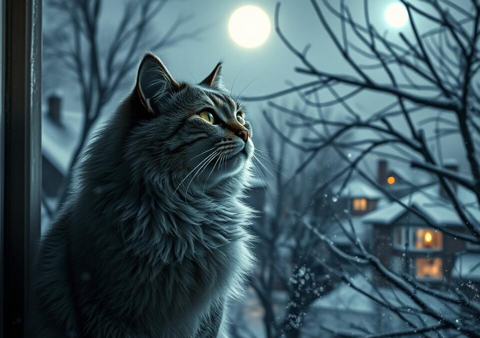 Proč kočka v zimě v noci mňouká?