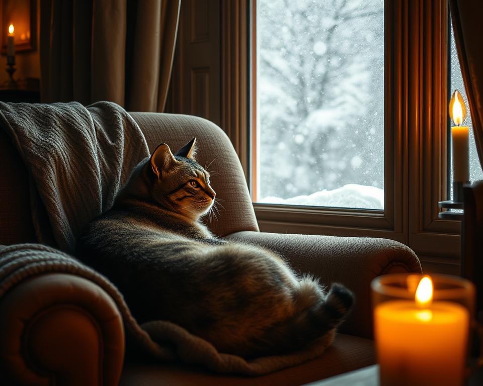 Pece-o-starsi-kocku-v-zime Péče o starší kočku v zimě