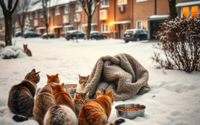 Jak pomoci toulavým kočkám v sousedství během zimy?