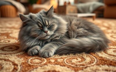 Kočičí blog 17 Kočka a koberec – zimní pohodlí nebo stres?