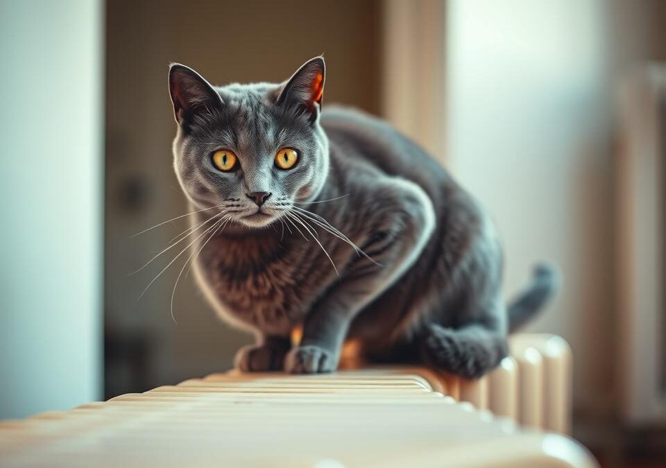 Kočka na radiátoru – přirozené nebo znepokojující?