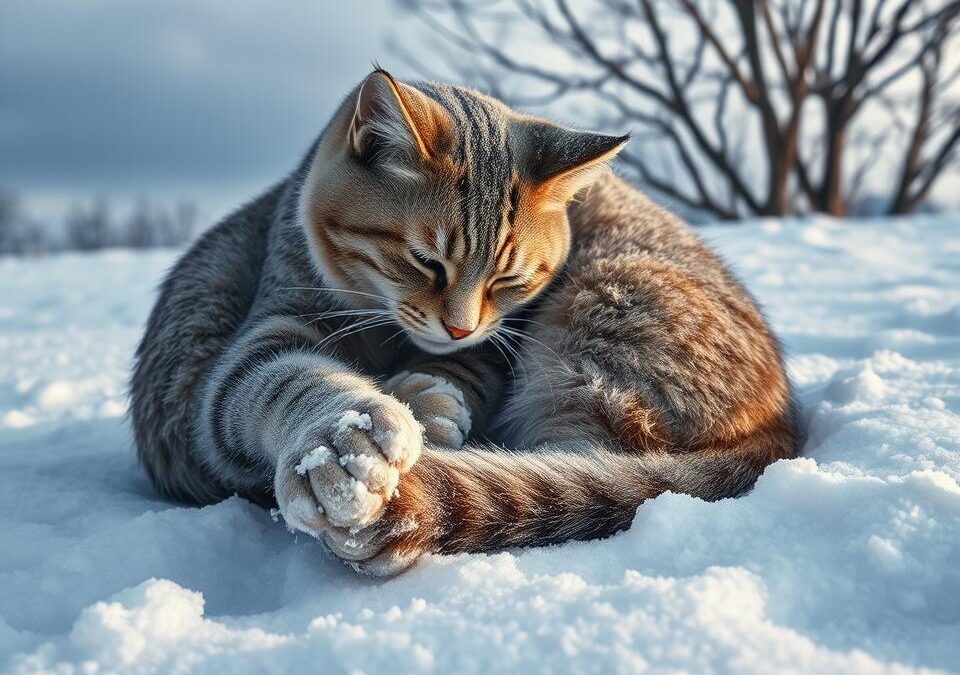 Příznaky omrzlin u koček – co udělat okamžitě?