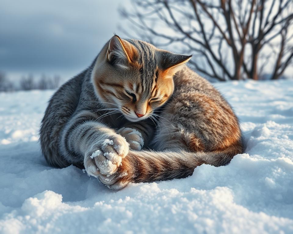 Priznaky-omrzlin-u-kocky-v-zime Příznaky omrzlin u kočky v zimě