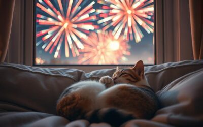 Kočičí blog 19 Kočka a ohňostroj – jak ji uklidnit na Silvestra?