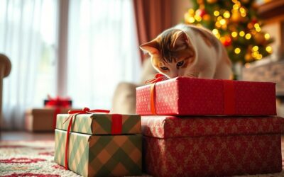 Kočičí blog 19 Kočka a vánoční dárky – jak je bezpečně rozbalit?
