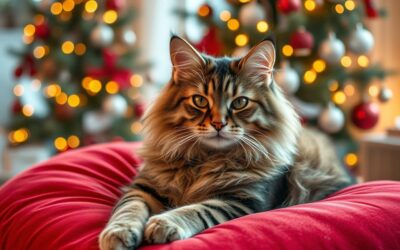 Kočičí blog 24 Kočka na vánoční pohlednici – jak ji hezky vyfotit?