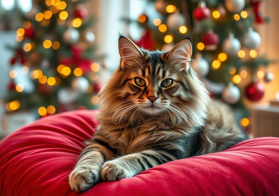 Kočka na vánoční pohlednici – jak ji hezky vyfotit?