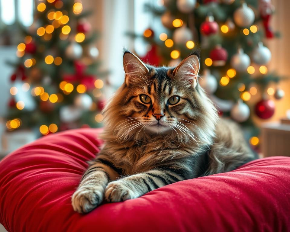 Kočka na vánoční pohlednici – jak ji hezky vyfotit?