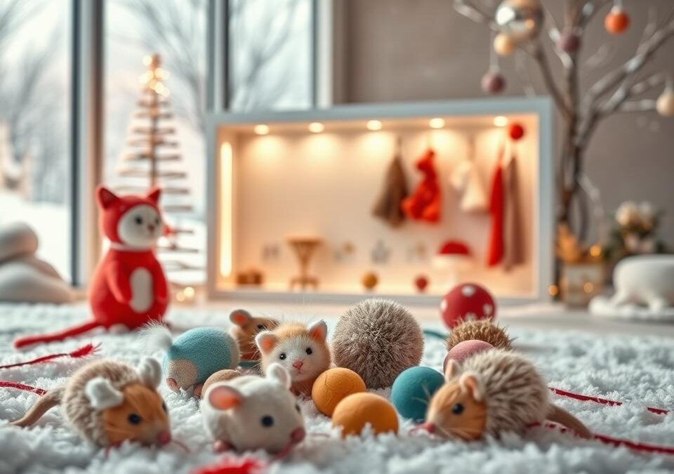 Nejlepší zimní hračky pro kočky – e-shop