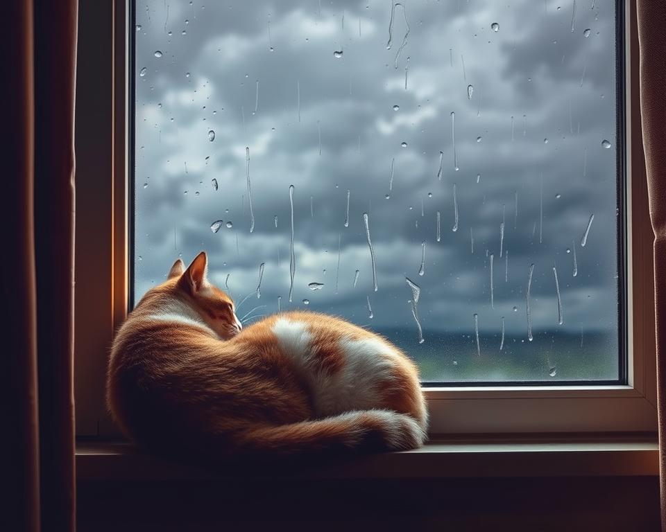 Změny teploty a kočka v zimě