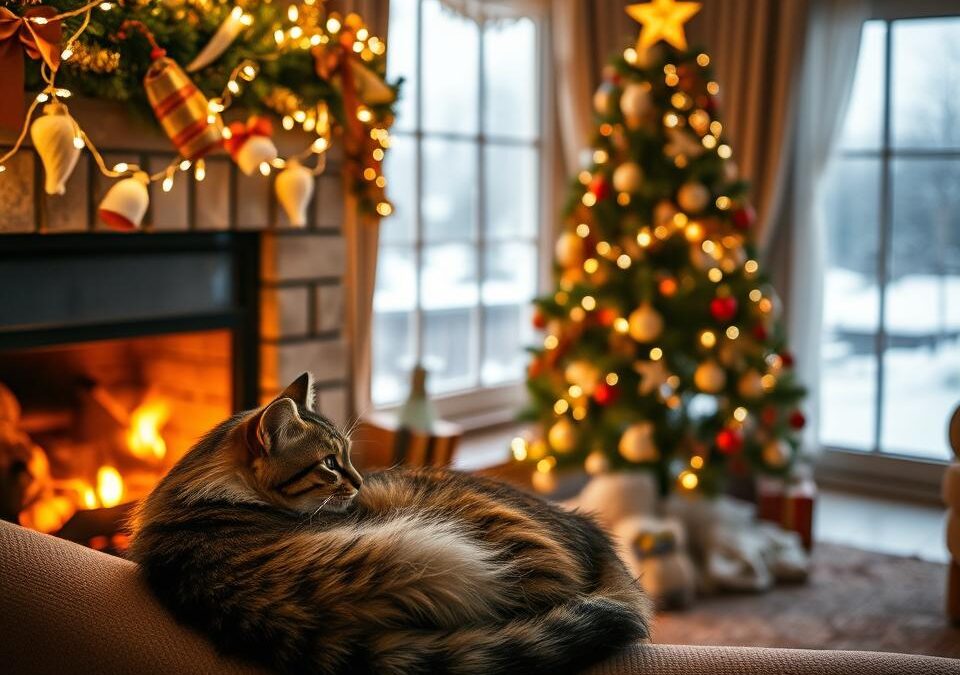 Jak se připravit na sváteční období s kočkou?