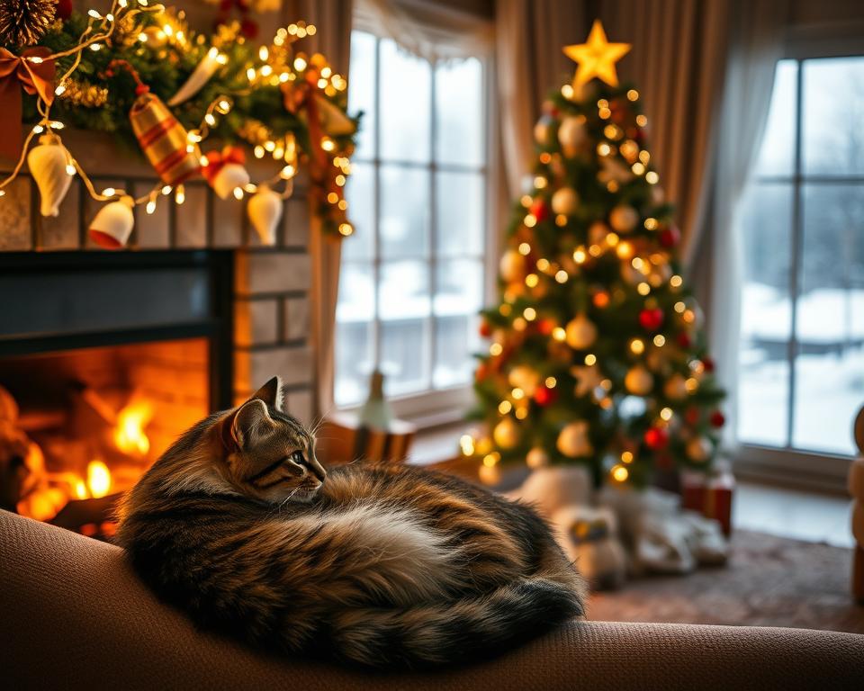 Jak se připravit na sváteční období s kočkou?