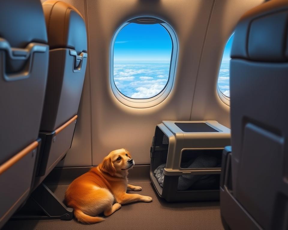 cestování se psem letadlem