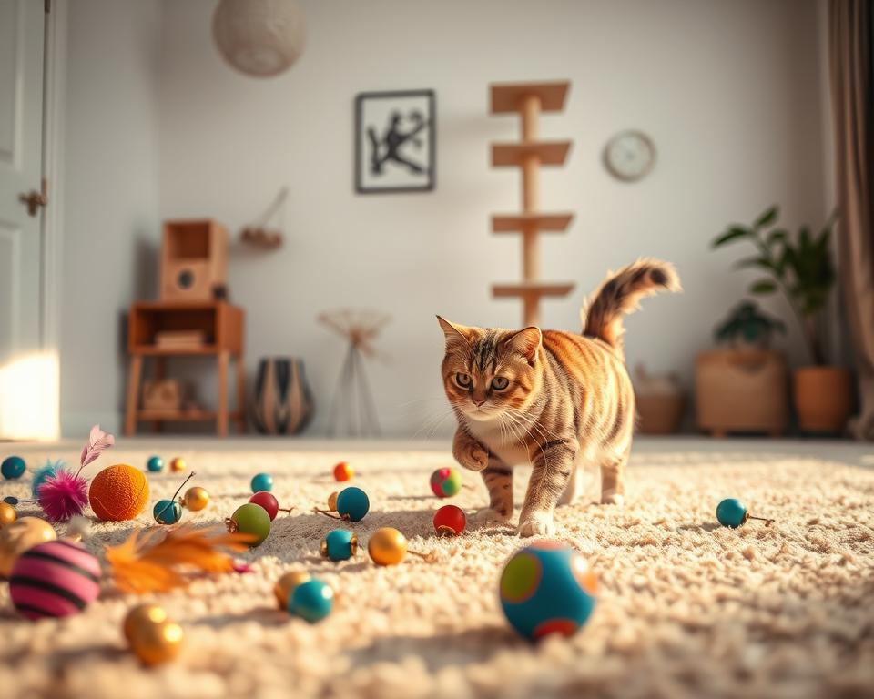 hry s míčky pro kočky