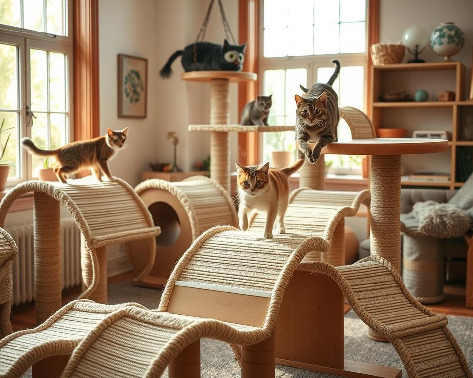 kočičí překážkové dráhy