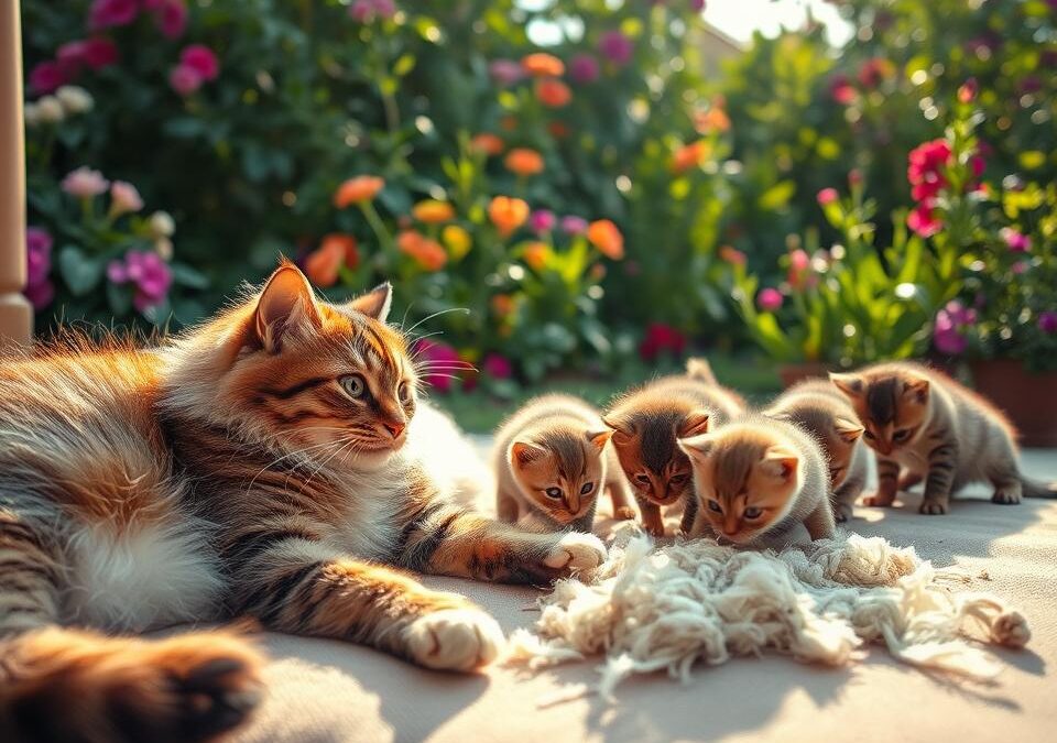 Letní období línání koček – Všechno, co o tom musíš vědět!