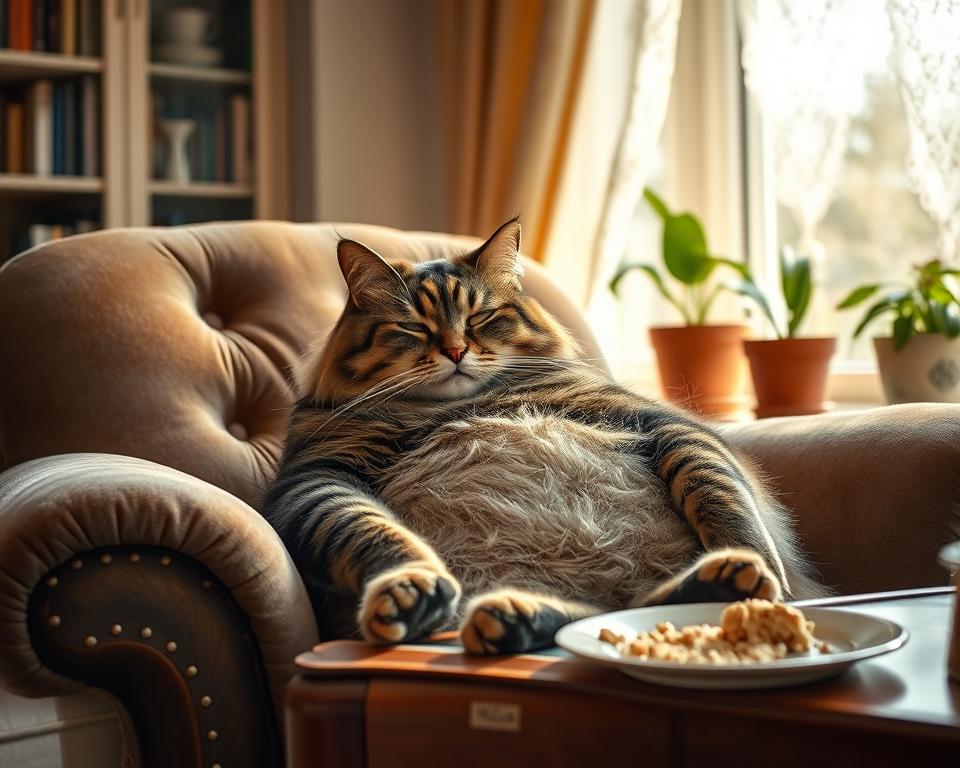 nadměrné přejídání koček